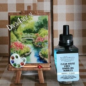 Bath & Body Work EASEL Scent Control Nightlight Wallflower Plug + Refill 2PC